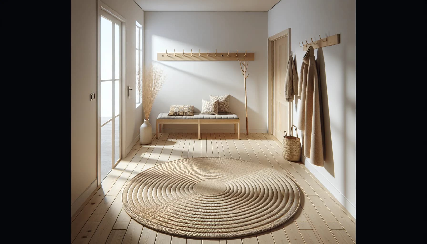 Rund matta i hall och entré – välkomnande första intryck med rätt storlek