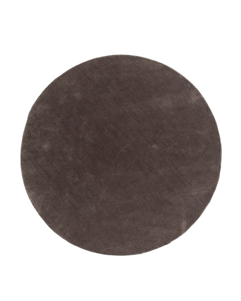 Bono Mörkgrå Rund 200 cm Ryamatta